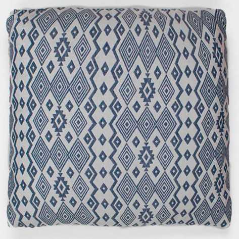 Cuscino jacquard New Madras blu 45x45 - federa + imbottitura cuscini-decorativi-stampati