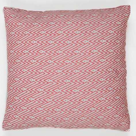 Cuscino jacquard Madras rosa 45x45 - federa + imbottitura cuscini-decorativi-stampati