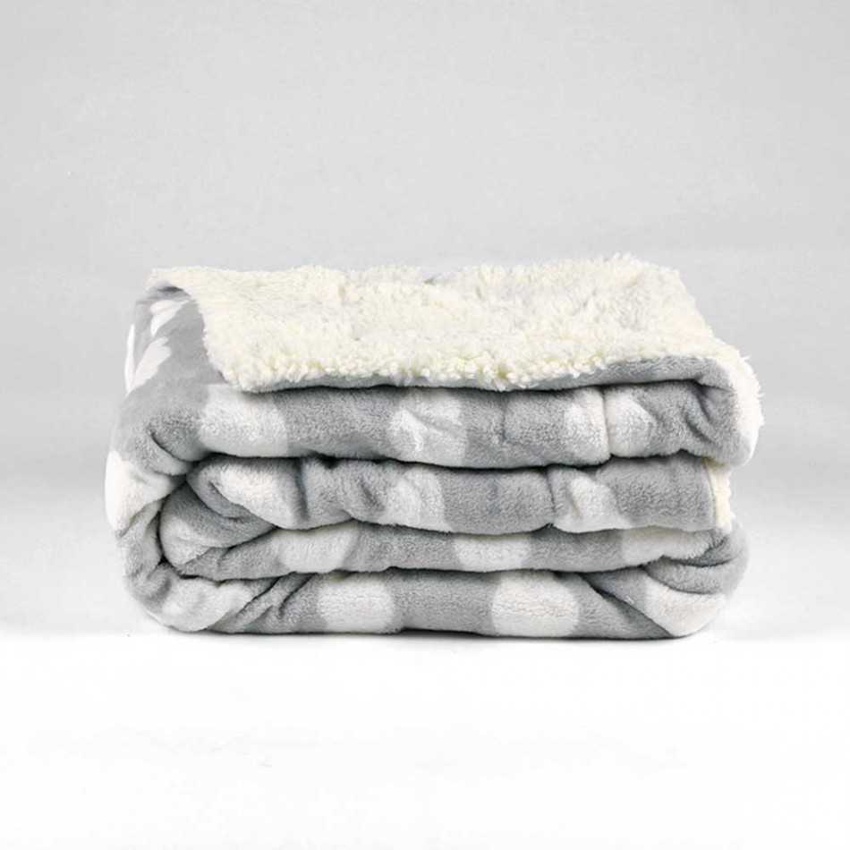 Coperta velluto sherpa Nube perla coperte-sherpa