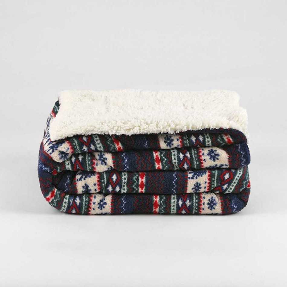 Coperta velluto sherpa Christmas coperte-sherpa