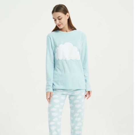 Pigiama pile polare Nube celeste abbigliamento-da-casa