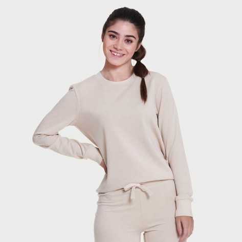 Set sportivo lungo donna beige abbigliamento-da-casa