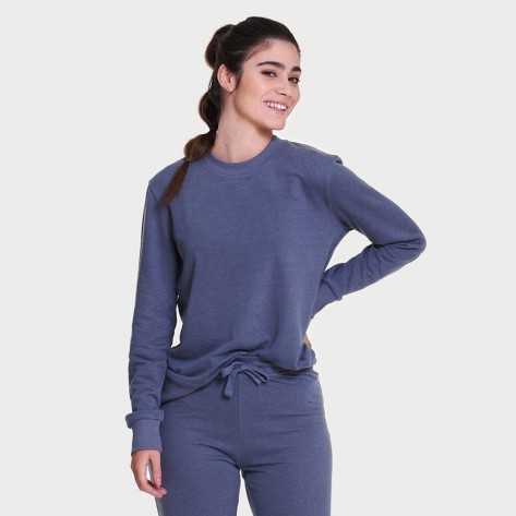 Set sportivo lungo donna indaco abbigliamento-da-casa