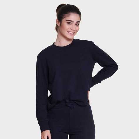 Set sportivo lungo donna blu scuro abbigliamento-da-casa