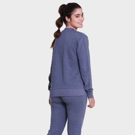 Set sportivo lungo donna indaco abbigliamento-da-casa