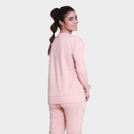 Set sportivo lungo donna rosa chiaro abbigliamento-sportivo-donna