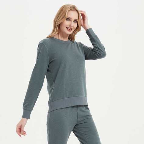 Set sportivo lungo donna verde menta abbigliamento-da-casa