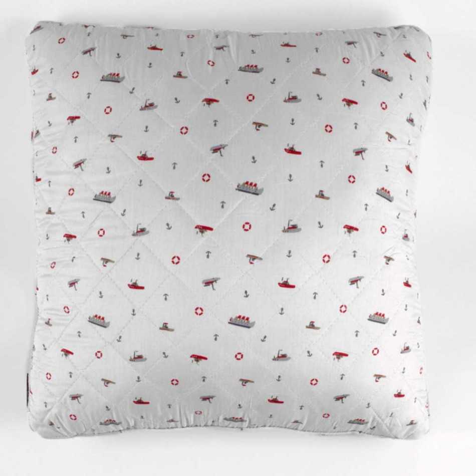 Cuscino Little Ships 55x55 - federa + imbottitura cuscini-decorativi-stampati