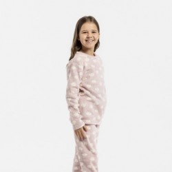 Pigiama pile coral bambina Lucero malva rosa pigiami-per-bambini