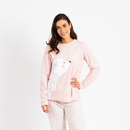 Pigiama pile polare Oso polar rosa abbigliamento-da-casa