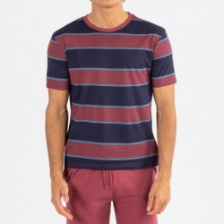 Pigiama lungo manica corta uomo Tadeo bordeaux pijama-manga-corta