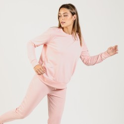 Set sportivo lungo donna new rosa chiaro abbigliamento-sportivo-donna