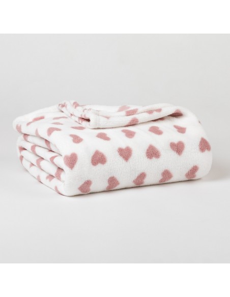 Coperta pile coral Praga malva rosa mantas-terciopelo-estampadas