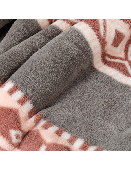 Coperta velluto sherpa Solini grigio mantas-coral-sherpa