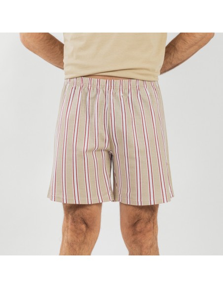 Pigiama corto cotone uomo Raya Ico beige pijama-corto-algodon