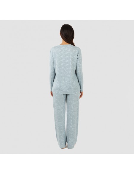 Pigiama lungo soft Anita indaco pigiami-lunghi-donna