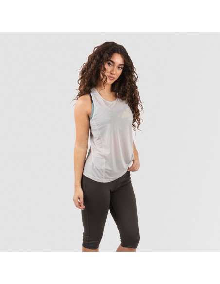 Set sportivo leggings corti donna grigio perla/antracite conjunto-deportivo-leggings-corto-mujer