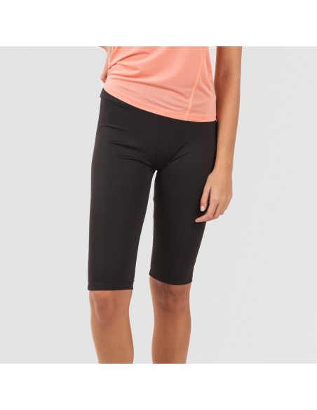 Set sportivo leggings corti donna arancio/nero conjunto-deportivo-leggings-corto-mujer