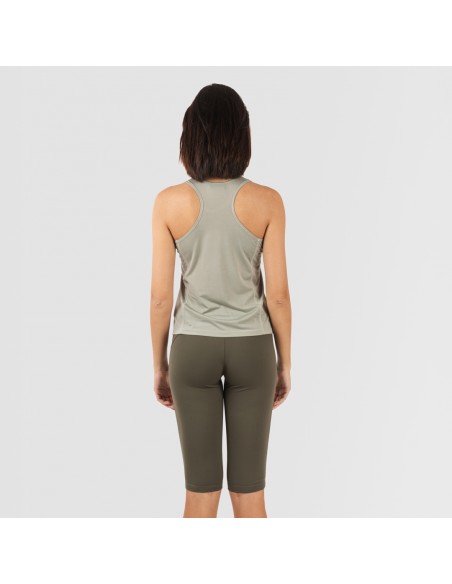 Set sportivo leggings corti donna verde foglia/militare conjunto-deportivo-leggings-corto-mujer