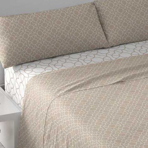 Set di lenzuola Maya beige lenzuola-cotone-44