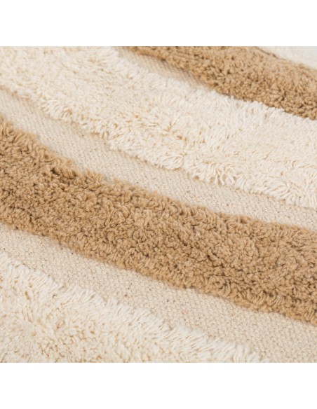 Cuscino rettangolare cotone 30x50 Tejada naturale - federa + imbottitura stampati