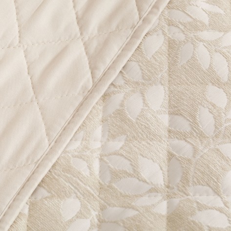 Copriletto jacquard ciniglia Mariana avorio - 80gr copriletti-jacquard