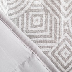 Copriletto jacquard ciniglia Boston perla - 120gr copriletti-jacquard