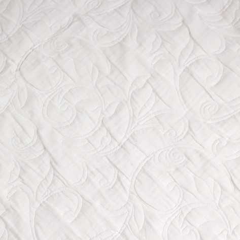 Copriletto doppio tessuto jacquard Cleopatra bianco copriletti-jacquard