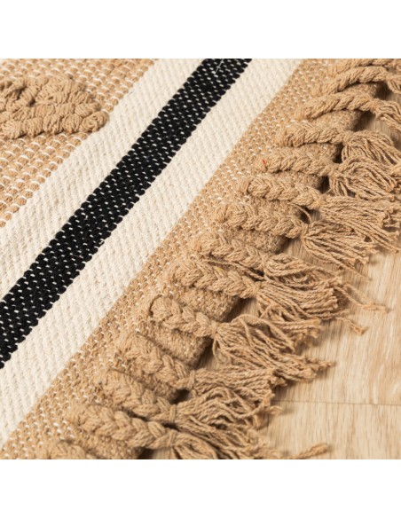 Tappeto cotone Parparela beige - nero tappeti