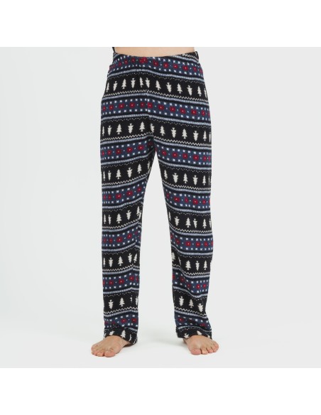 Pigiama pile coral uomo Bradley blu navy pijama-coralina