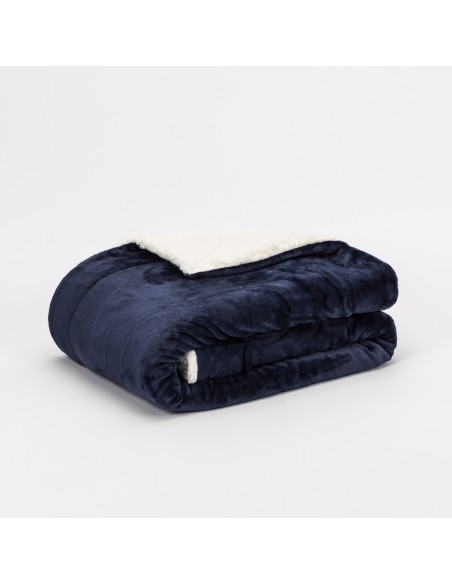 Coperta velvet sherpa tinta unita mantas-velvet-sherpa