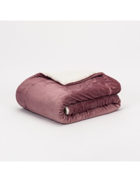 Coperta velvet sherpa tinta unita mantas-velvet-sherpa