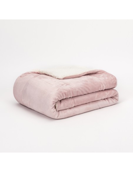 Coperta velvet sherpa tinta unita mantas-velvet-sherpa