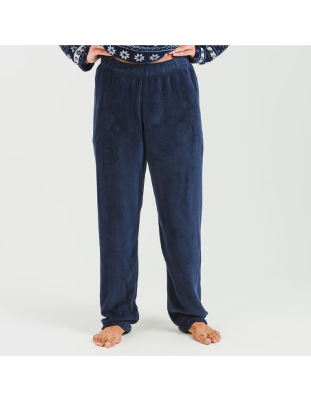 Pigiama pile coral uomo Delancey blu navy pijama-coralina