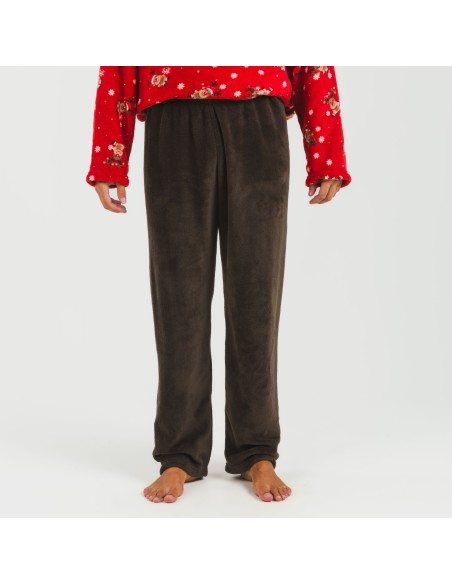 Pigiama pile coral uomo Rodolfo rosso pijama-coralina