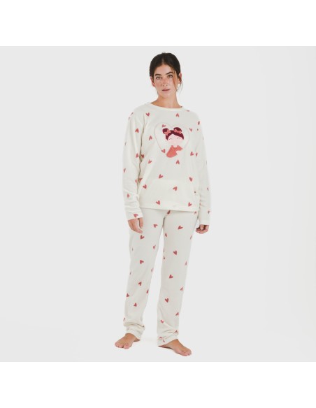 Pigiama pile polare Fanny rosa pijama-polar