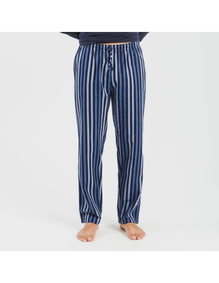 Pigiama uomo flanella Raya Vinicius blu pijama-franela