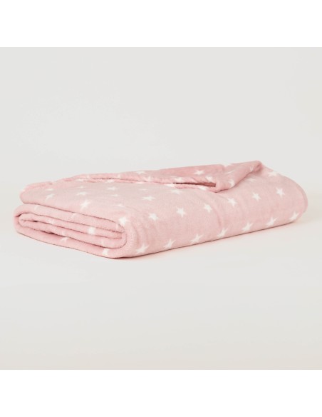 Coperta pile coral Vitalidad rosa mantas-terciopelo-estampadas