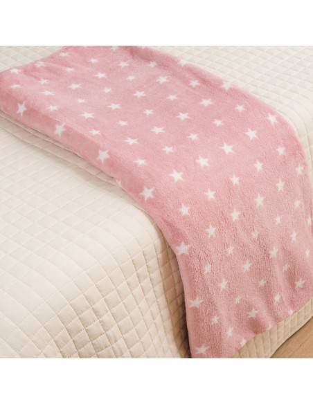 Coperta pile coral Vitalidad rosa mantas-terciopelo-estampadas