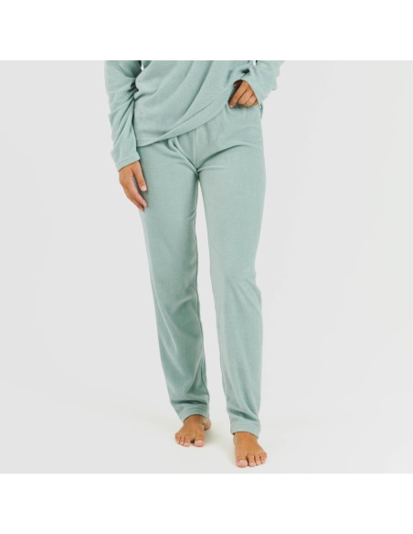 Pigiama pile polare Frosty verde tiffany pijama-polar