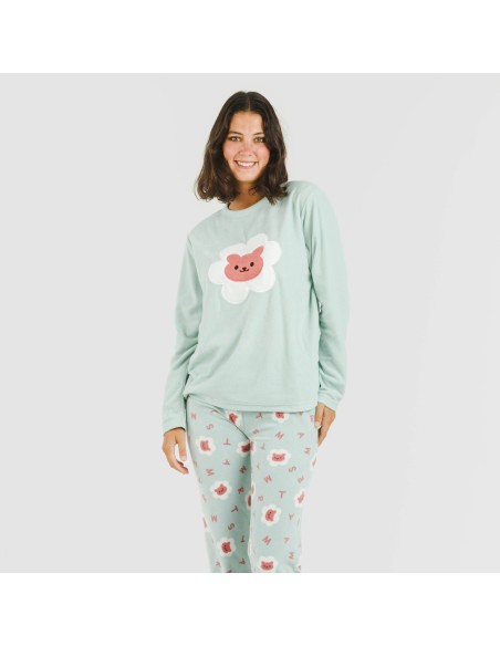 Pigiama pile polare Nolan verde pijama-polar