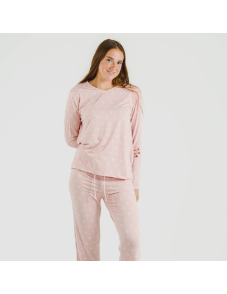 Pigiama lungo soft Baby rosa chiaro pigiami-lunghi-donna