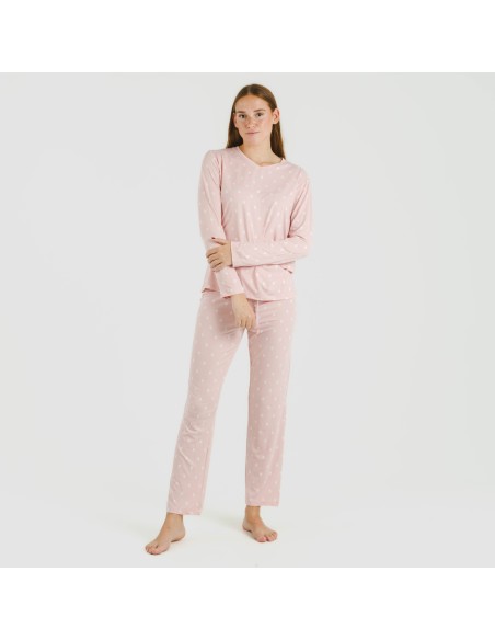 Pigiama lungo soft Baby rosa chiaro pigiami-lunghi-donna