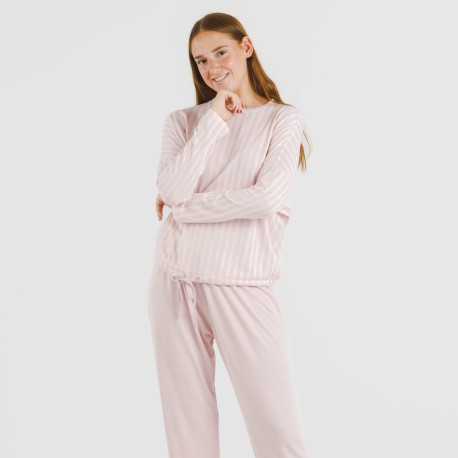 Pigiama lungo Secret donna Raya Marsella rosa pijama-largo-secret