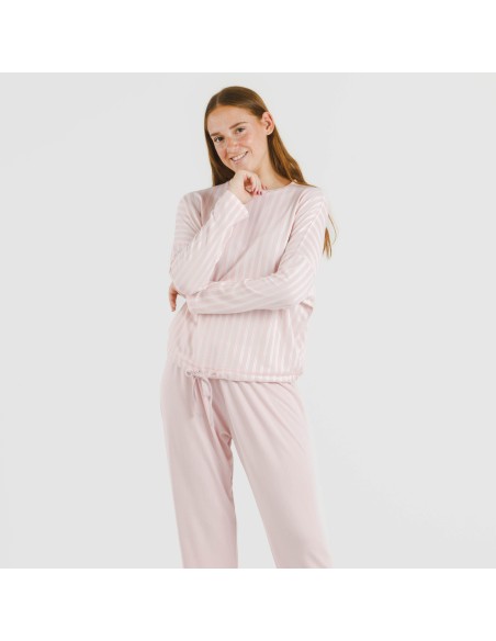 Pigiama lungo Secret donna Raya Marsella rosa pijama-largo-secret