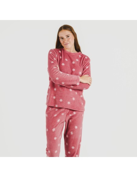 Pigiama pile coral Snow fragola pigiami-inverno-donna