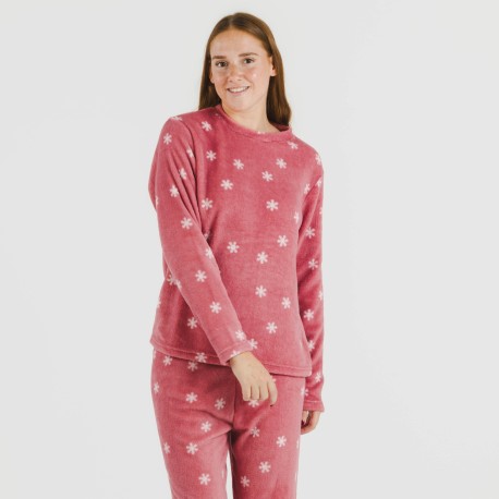 Pigiama pile coral Snow fragola pigiami-inverno-donna