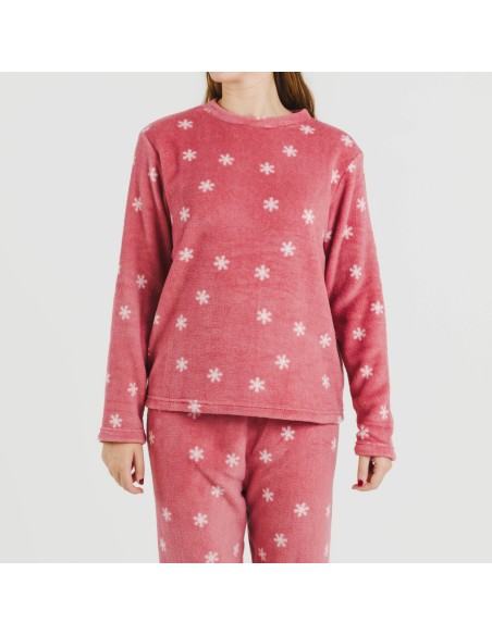 Pigiama pile coral Snow fragola pigiami-inverno-donna