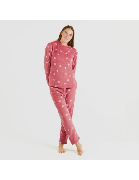 Pigiama pile coral Snow fragola pigiami-inverno-donna