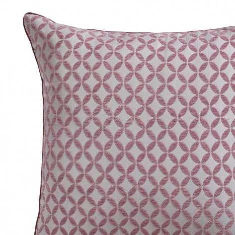 Cuscino  jacquard ciniglia Elsa negativo malva rosa/bianco federa + imbottitura cuscini-decorativi-stampati